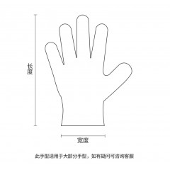 一次性手套1000只抽取式食品餐饮塑料薄膜家用透明加厚级耐用盒装