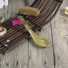 密胺勾勺50只装包邮高档饭店酒店拉面汤勺彩色长柄仿瓷耐摔弯勾勺
