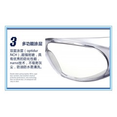 护目镜防飞沫劳保防飞溅平光防护眼镜近视眼可戴老花防护镜老光镜