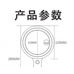 非球面放大镜可充电带LED灯超大老人阅读科学高清高倍60维修用手持式光学扩大镜