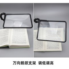 老人阅读放大镜日本进口卡片大尺寸支架台式桌面免手持1.8倍高清