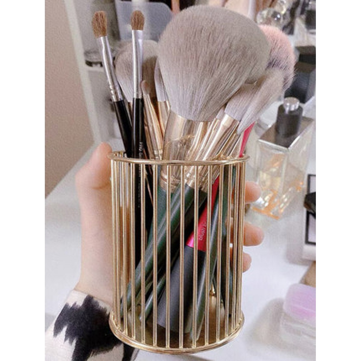 办公室多功能笔筒收纳盒圆形桌面学生书桌文具用品桶