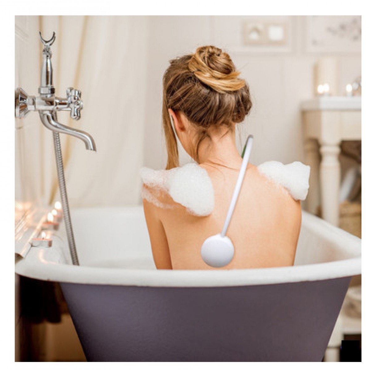 后背部洗澡刷软毛弯柄擦背刷老年人沐浴刷病人搓澡刷老人辅助浴刷