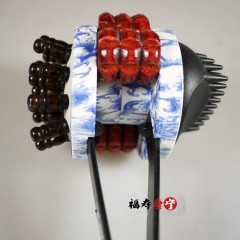 按摩拍许诺滚轮按摩锤 敲背棒 经络健身捶拍痧板孝敬老人用品