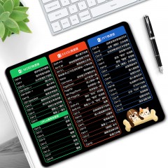 小号鼠标垫 快捷键大全桌垫