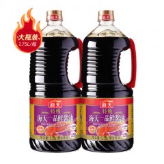 海天特级一品鲜酱油1.75L*6瓶上色提鲜炒菜点蘸海鲜调味料家用生抽