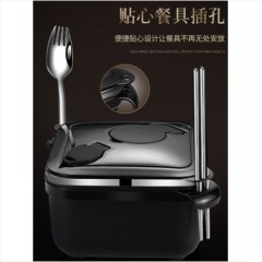 不锈钢饭盒上班族饭缸食堂自带碗饭盆餐盒套装保温盒男大容量大人