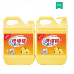 【2桶】 柠檬冷水去油洗洁精实惠装家庭装厨房清洁洗碗液大桶批发