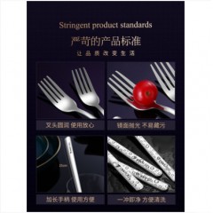 德国316不锈钢叉子304餐叉西餐叉家用主餐叉牛排叉吃面长柄沙拉叉