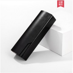 老花镜眼镜盒便携抗压小巧舒适高级感可穿皮带挂腰包折叠男女皮套