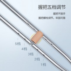 鱼跃老人拐杖骨折腋下拐防滑拐扙年轻人双拐棍助行器助步器YU860