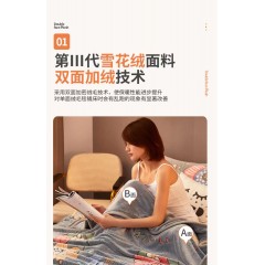 珊瑚法兰绒毛毯小被子