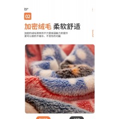 珊瑚法兰绒毛毯小被子