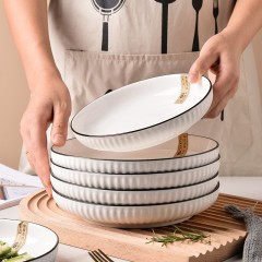 陶瓷盘子菜盘碗7寸8寸10支装