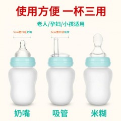 卧床老人防呛吸管杯瘫痪病人专用奶瓶躺着喝水杯流食护理喂食神器