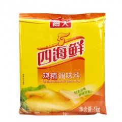 海天四海鲜鸡精1kg*12袋大袋凉拌熬汤腌制小炒提鲜颗粒鸡精商用大包装