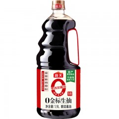 整箱批特价1.9L*6瓶 海天0金标特级生抽零添加酿造酱油实惠大桶装