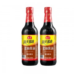 海天老抽酱油500ml*12瓶装 家用红烧凉拌蘸料酿造酱油厨房调料