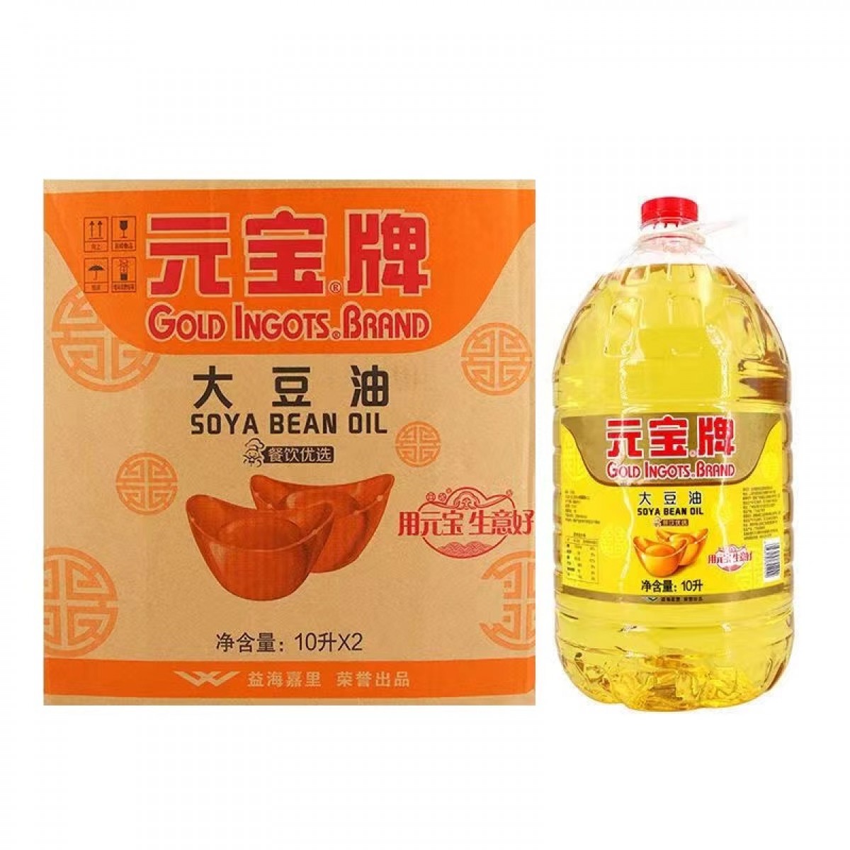 元宝大豆油10L*2桶 食用油