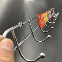 墙壁挂钩挂衣钩衣架一排金属