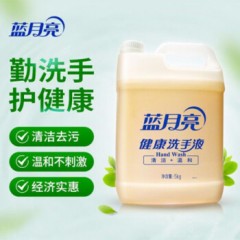 100001蓝月亮 健康洗手液大桶装5kg/桶  清洁去污 配方温和 家庭酒店餐厅可用 车间公共场所清洁 大桶补充装