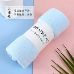 4条毛巾吸水洗脸帕洗澡珊瑚绒比纯棉全棉加厚柔软不易掉毛