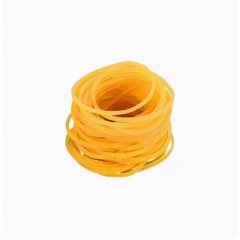 黄色橡皮筋高弹力耐用牛皮筋办公用内径3.8㎝约1000根