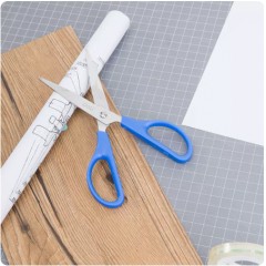 得力不锈钢剪刀便携式办公用品5把【黑蓝随机】
