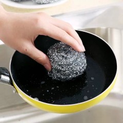 20个大号钢丝球不锈钢清洁球不掉丝不掉渣铁丝球厨房刷锅洗碗
