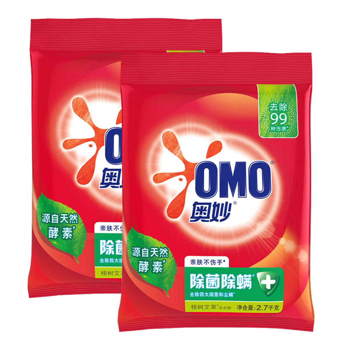 奥妙除螨洗衣粉 2.7kg*2