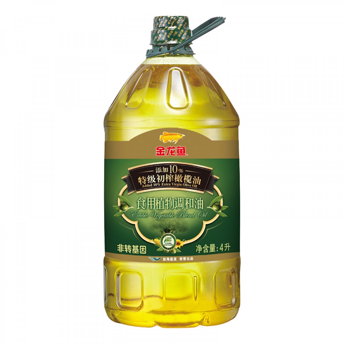 金龙鱼10%特级橄榄油食用油 4L*2桶