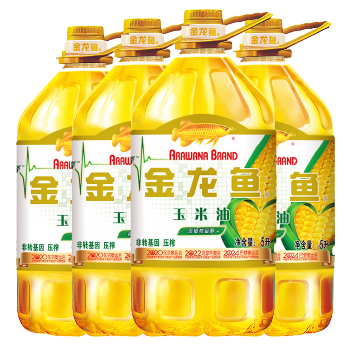 金龙鱼非转基因玉米食用油 5L*4桶