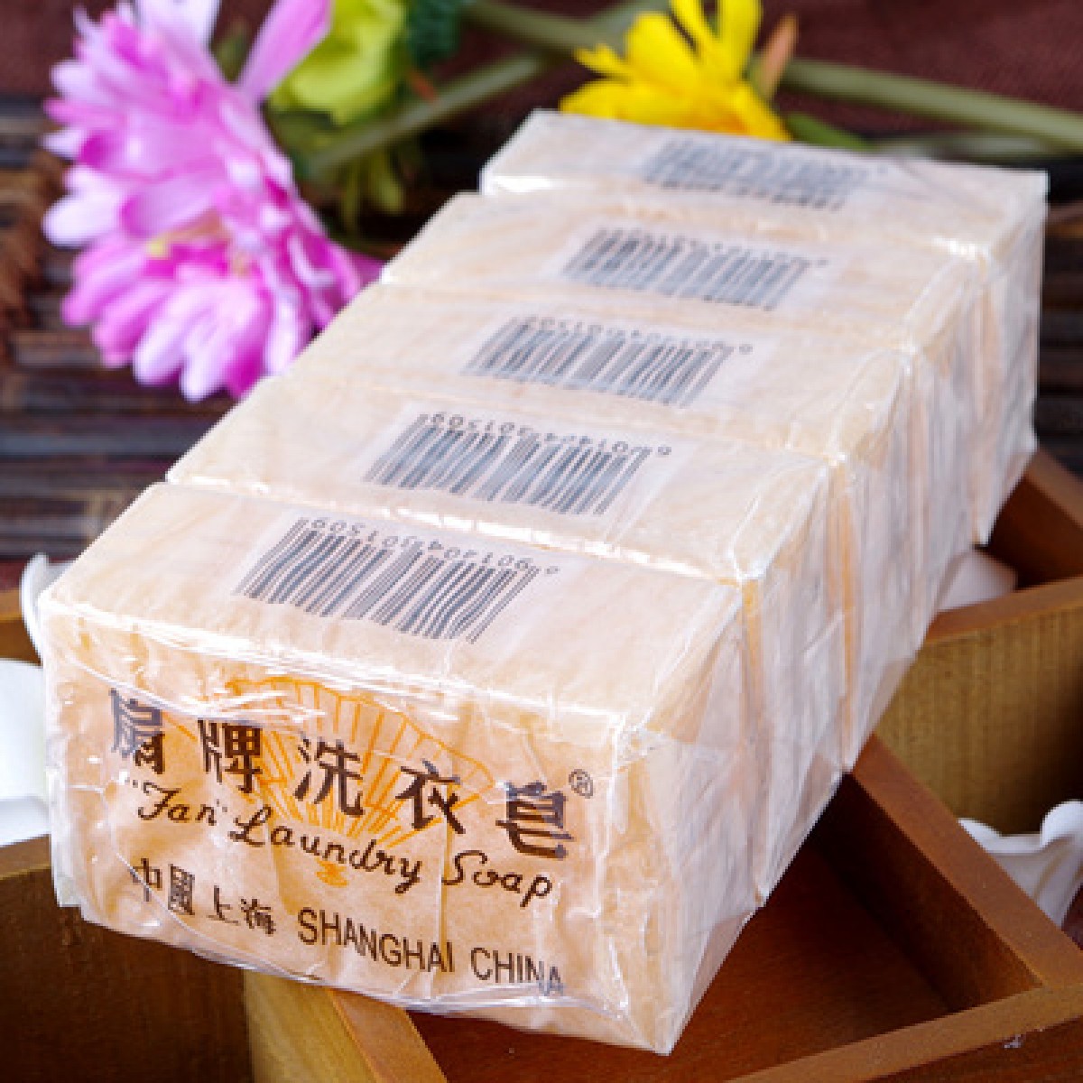上海扇牌洗衣皂150g*5块装
