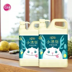 红玫瑰食品用柠檬洗洁精1.168kg*2大桶