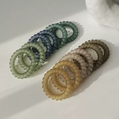 彩色磨砂电话线发圈12个