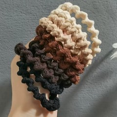 新款波浪头绳混色10个
