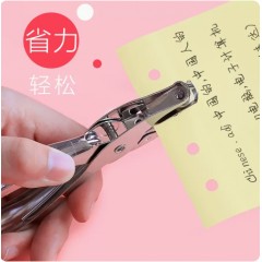 得力单孔金属打孔器可订约8张2把装
