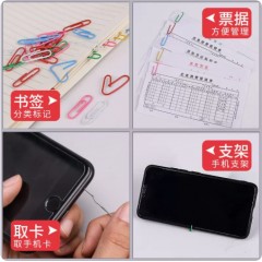 得力银色金属回形针防锈10盒共1000枚