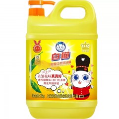 白猫柠檬红茶洗洁精2kg*8瓶整箱装