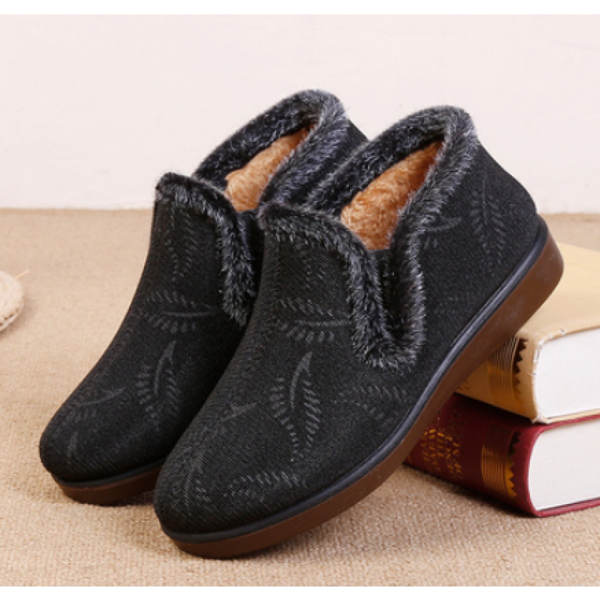 中老年老北京布鞋防滑女棉鞋