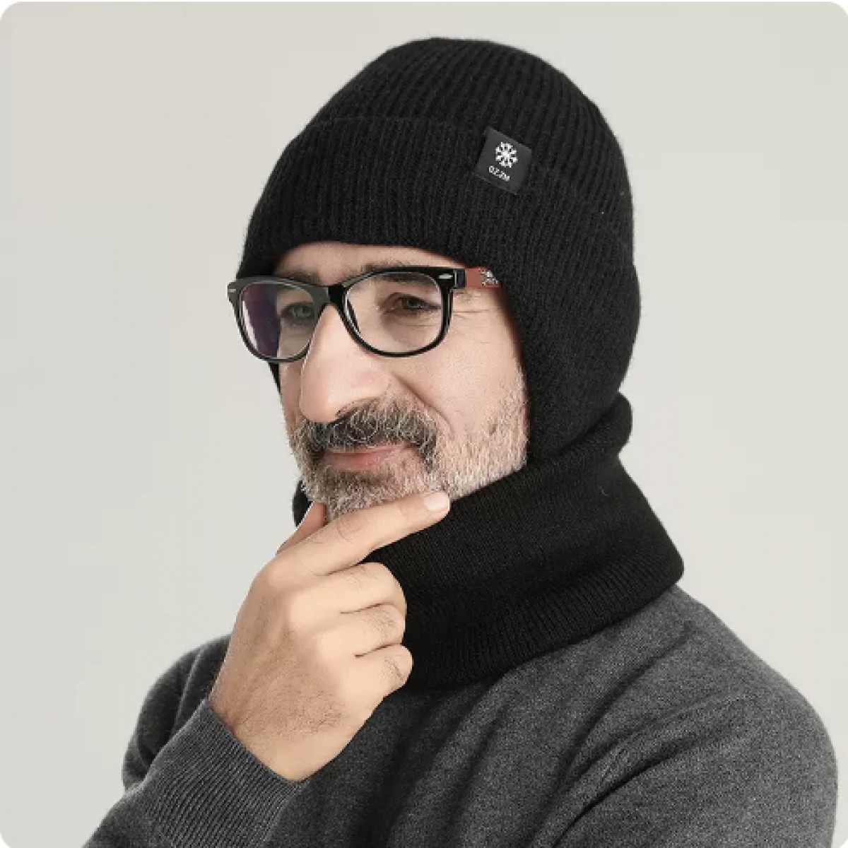 针织毛线帽子围脖两件套