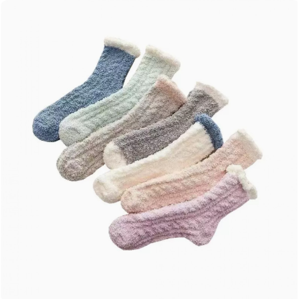 珊瑚绒袜子女秋冬 混搭5双装