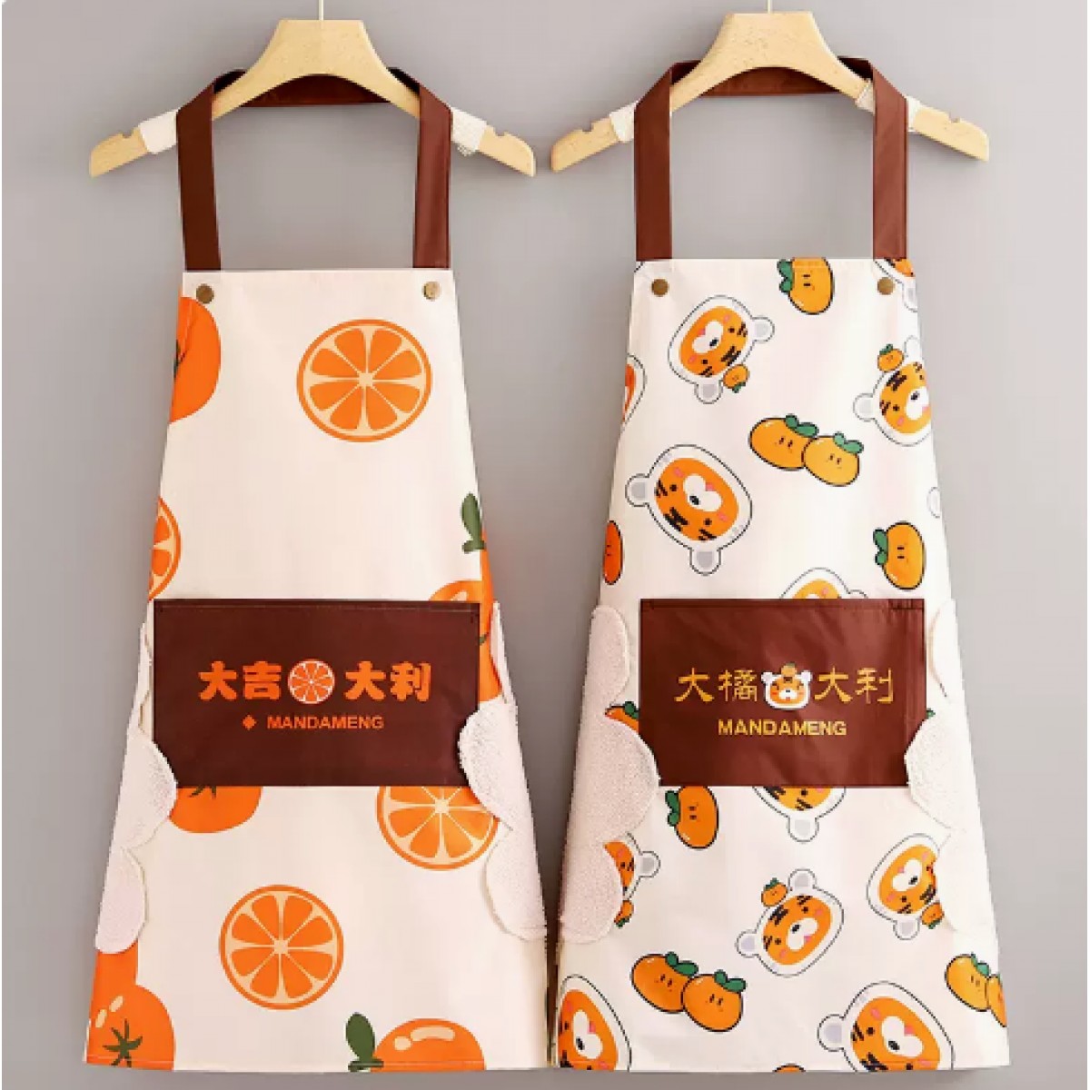 韩版防水防油围裙 2条装