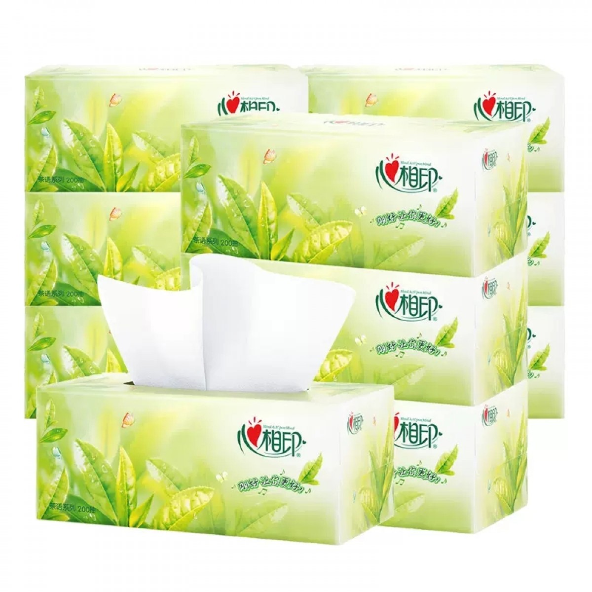 心相印茶语宽幅盒装抽纸9盒