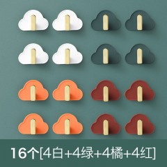 免打孔粘贴衣服挂钩 16个装