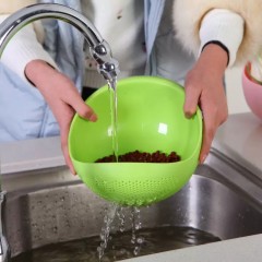 淘米洗菜控水神器1个【颜色随机/约长19cm宽18cm高8cm】