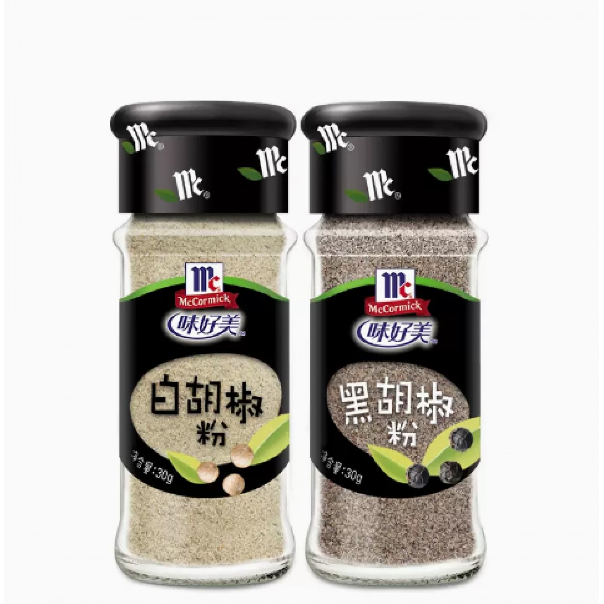 黑/白胡椒粉调料粉混装30g*2瓶