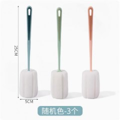 长柄杯刷洗杯刷清洁刷海绵刷子3个装【颜色随机】