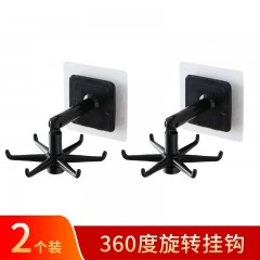 创意可旋转收纳挂架黑色2个