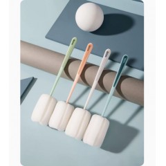 长柄杯刷洗杯刷清洁刷海绵刷子3个装【颜色随机】